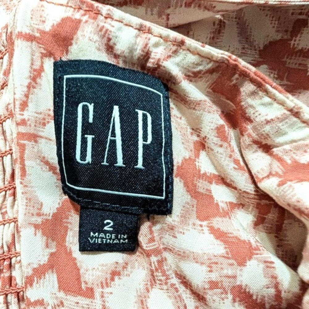 NWOT GAP Women's Spaghetti‎ Straps Fit & Flare Tiered Midi Dress Size 2 - Picture 6 of 6